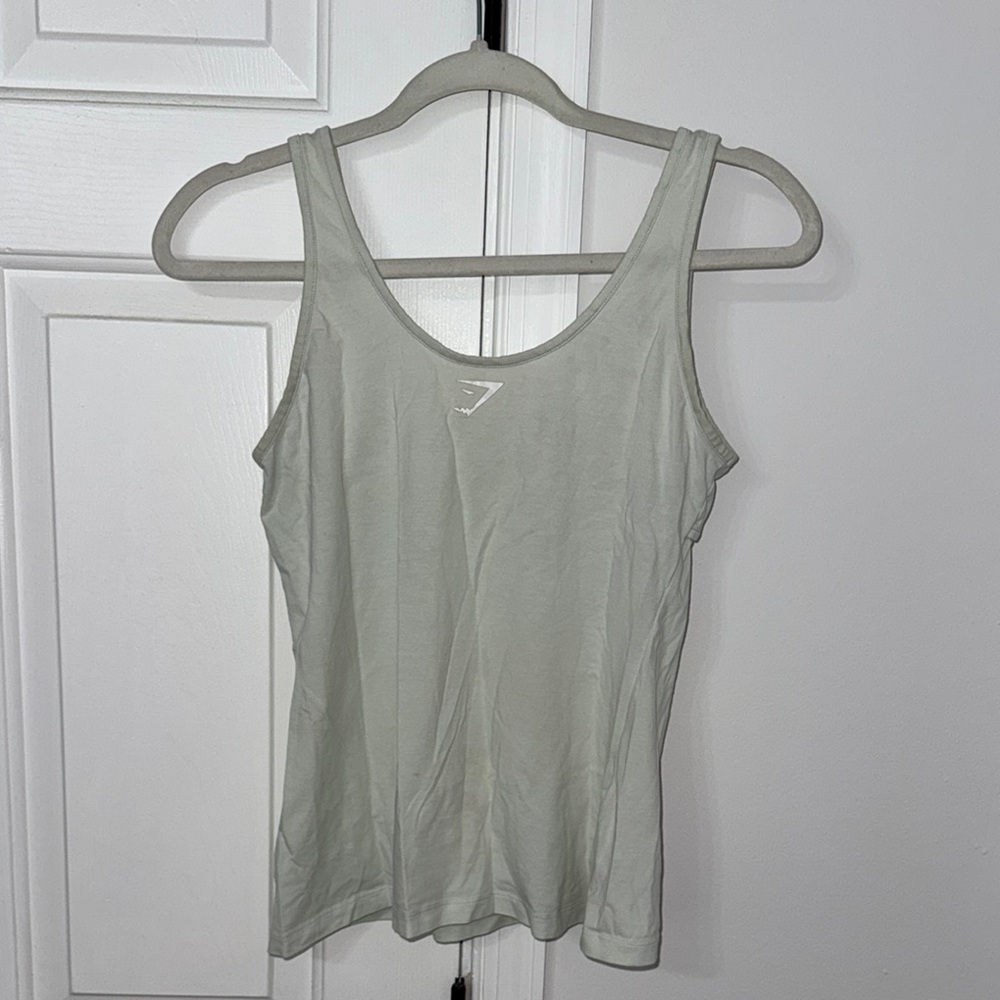 Gymshark Green Fitted Sleeveless Tank Top
